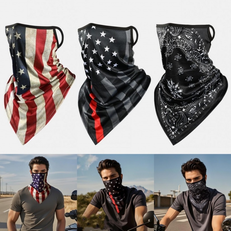 Cycling Loop - Zomer Fietsen Wandelen Vissen Gezichtsmasker Halsbeschermer
