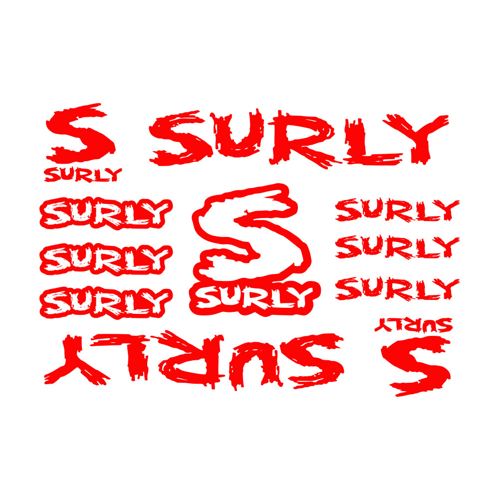 11 stuks Surly fietsframe stic - Cycling Quote recensie en prijs