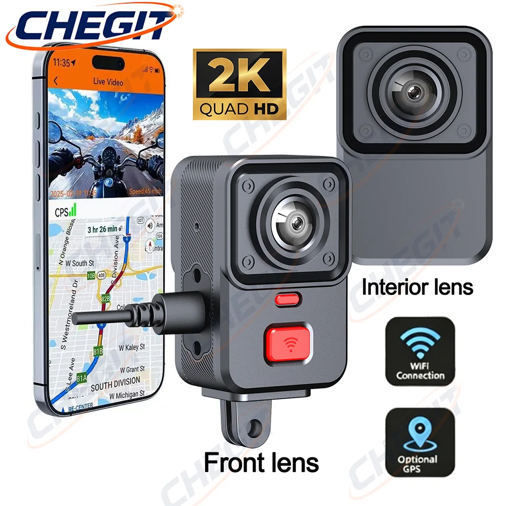 2 Camera Motorfiets DVR 2K HD  - Cycling Loop recensie en prijs